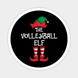 Volleyball Elf Matching Family Christmas Sporty Magnet